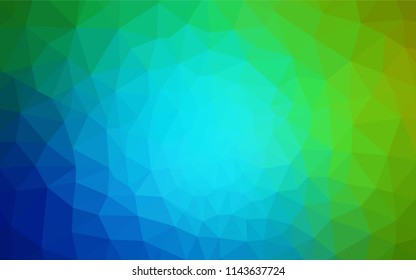 Light Blue, Green vector polygon abstract layout. Colorful abstract illustration with triangles. Brand new style for your business design.
