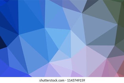 Light Blue, Green vector polygon abstract layout. Polygonal abstract illustration with gradient. Triangular pattern for your design.