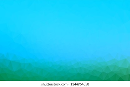 Light Blue, Green vector polygon abstract background. Colorful abstract illustration with gradient. The completely new template can be used for your brand book.