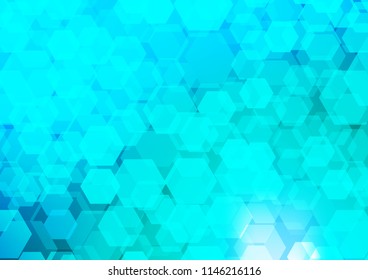 Light Blue, Green vector polygon abstract pattern. hexagonal geometric sample with gradient.  The polygonal design can be used for your web site.