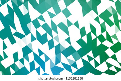 Light Blue, Green vector polygon abstract backdrop. Shining colored illustration in a Brand new style. A completely new template for your business design.
