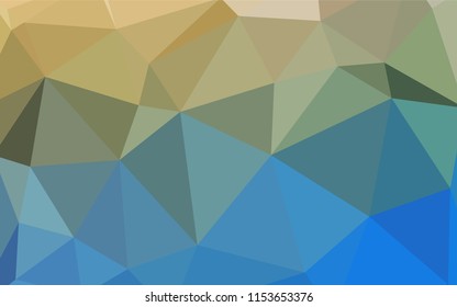Light Blue, Green vector polygon abstract backdrop. Polygonal abstract illustration with gradient. Pattern for a brand book's backdrop.