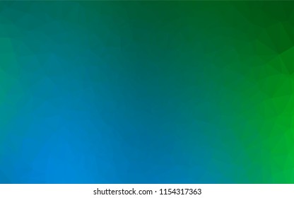 Light Blue, Green vector polygon abstract background. Colorful illustration in abstract style with gradient. The template can be used as a background for cell phones.
