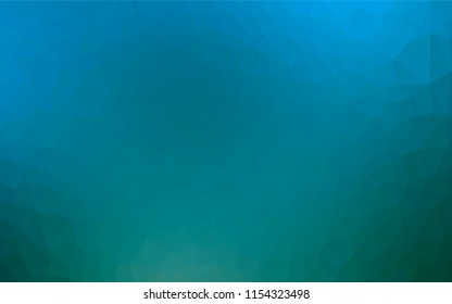Light Blue, Green vector polygon abstract backdrop. Colorful abstract illustration with gradient. A completely new design for your business.