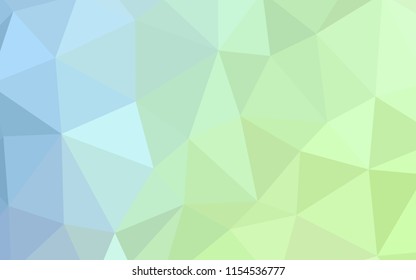Light Blue, Green vector polygon abstract backdrop. Modern abstract illustration with triangles. Pattern for a brand book's backdrop.