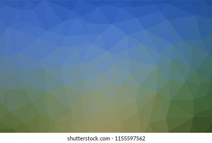 Light Blue, Green vector polygon abstract layout. Modern geometrical abstract illustration with gradient. A completely new template for your business design.