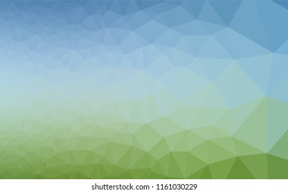 Light Blue, Green vector polygon abstract layout. Colorful abstract illustration with gradient. Brand new design for your business.