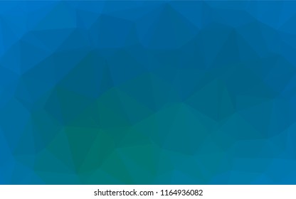 Light Blue, Green vector polygon abstract backdrop. Colorful illustration in abstract style with gradient. The elegant pattern can be used as part of a brand book.
