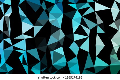 Light Blue, Green vector polygon abstract backdrop. Shining illustration, which consist of triangles. The template can be used as a background for cell phones.