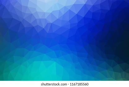 Light Blue, Green vector polygon abstract background. Colorful illustration in polygonal style with gradient. Brand new design for your business.