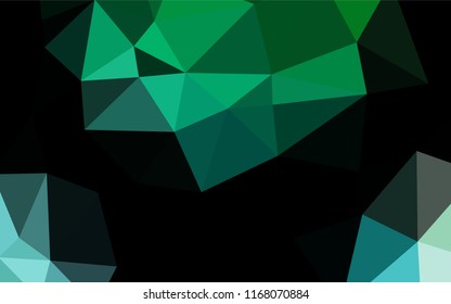 Light Blue, Green vector polygon abstract layout. Colorful abstract illustration with gradient. Brand new design for your business.