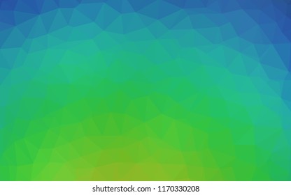 Light Blue, Green vector polygon abstract backdrop. Modern abstract illustration with triangles. New template for your brand book.