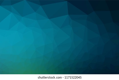 Light Blue, Green vector polygon abstract layout. Creative geometric illustration in Origami style with gradient. The completely new template can be used for your brand book.