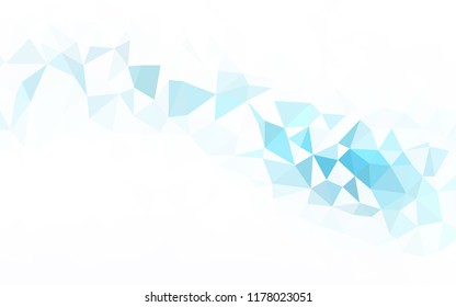 Light Blue, Green vector polygon abstract layout. Glitter abstract illustration with an elegant triangles. New template for your brand book.