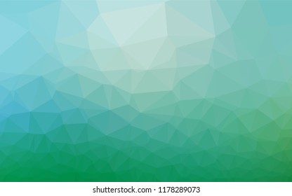 Light Blue, Green vector polygon abstract layout. Glitter abstract illustration with an elegant design. The completely new template can be used for your brand book.