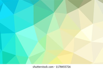 Light Blue, Green vector polygon abstract background. Colorful abstract illustration with triangles. Template for cell phone's backgrounds.