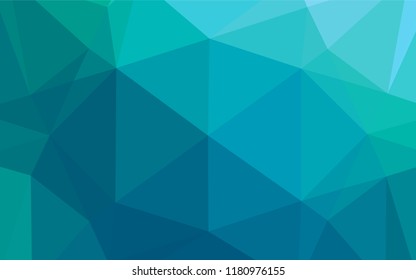Light Blue, Green vector polygon abstract backdrop. Modern geometrical abstract illustration with gradient. Brand new style for your business design.