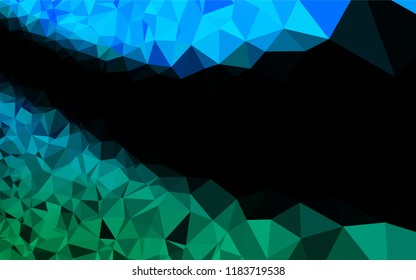 Light Blue, Green vector polygon abstract background. Modern geometrical abstract illustration with gradient. The completely new template can be used for your brand book.