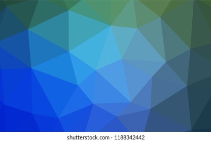 Light Blue, Green vector polygon abstract background. Creative geometric illustration in Origami style with gradient. A new texture for your web site.