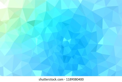 Light Blue, Green vector polygon abstract backdrop. Colorful illustration in polygonal style with gradient. A new texture for your web site.