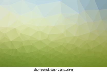 Light Blue, Green vector polygon abstract layout. An elegant bright illustration with gradient. A completely new template for your business design.