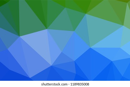 Light Blue, Green vector polygon abstract layout. A sample with polygonal shapes. Pattern for a brand book's backdrop.