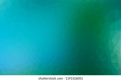 Light Blue, Green vector polygon abstract backdrop. An elegant bright illustration with gradient. Brand new style for your business design.