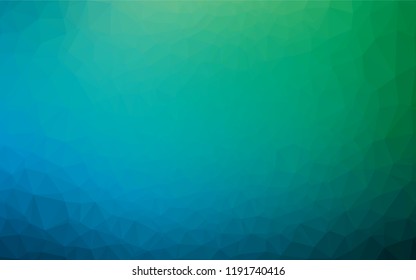 Light Blue, Green vector polygon abstract layout. An elegant bright illustration with gradient. The completely new template can be used for your brand book.