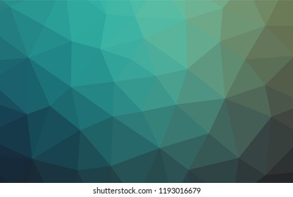 Light Blue, Green vector polygon abstract layout. A vague abstract illustration with gradient. Brand new style for your business design.