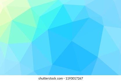 Light Blue, Green vector polygon abstract background. Modern abstract illustration with triangles. Pattern for a brand book's backdrop.