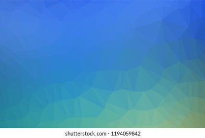 Light Blue, Green vector polygon abstract layout. A completely new color illustration in a vague style. The completely new template can be used for your brand book.