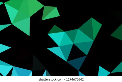 Light Blue, Green vector polygon abstract layout. Glitter abstract illustration with an elegant design. A new texture for your design.