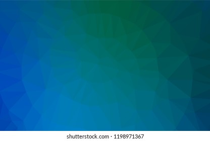 Light Blue, Green vector polygon abstract layout. Creative geometric illustration in Origami style with gradient. A completely new template for your business design.