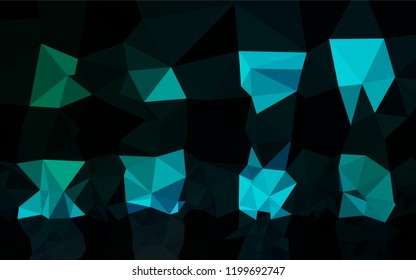 Light Blue, Green vector polygon abstract background. Shining colored illustration in a Brand new style. Brand new style for your business design.