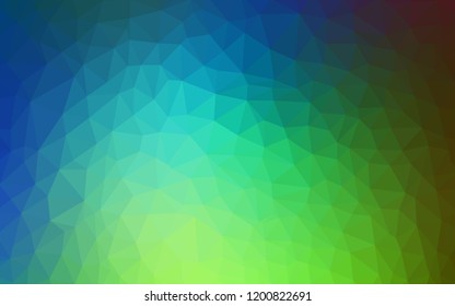 Light Blue, Green vector polygon abstract backdrop. Colorful abstract illustration with triangles. A new texture for your web site.