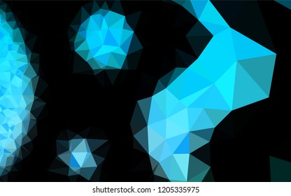 Light Blue, Green vector polygon abstract backdrop. A vague abstract illustration with gradient. Brand new design for your business.