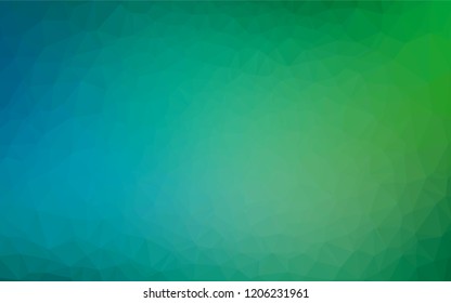 Light Blue, Green vector polygon abstract background. Colorful illustration in abstract style with gradient. Brand new design for your business.