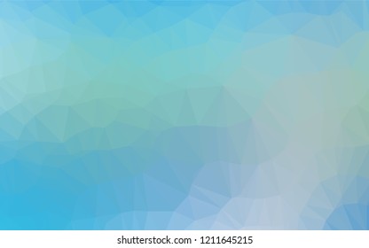 Light Blue, Green vector polygon abstract background. Glitter abstract illustration with an elegant design. Brand new design for your business.