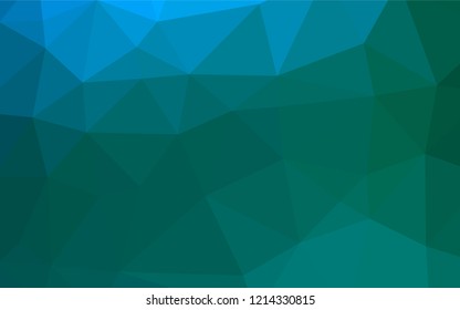 Light Blue, Green vector polygon abstract background. Modern geometrical abstract illustration with gradient. Brand new design for your business.