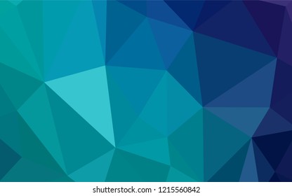Light Blue, Green vector polygon abstract backdrop. Colorful illustration in polygonal style with gradient. Brand new style for your business design.