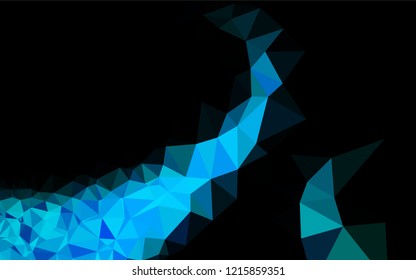 Light Blue, Green vector polygon abstract background. Shining illustration, which consist of triangles. The template can be used as a background for cell phones.
