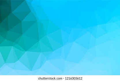 Light Blue, Green vector polygon abstract layout. A sample with polygonal shapes. The polygonal design can be used for your web site.