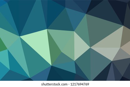 Light Blue, Green vector polygon abstract backdrop. A completely new color illustration in a polygonal style. A new texture for your web site.