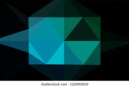Light Blue, Green vector polygon abstract background. Colorful illustration in abstract style with gradient. A new texture for your design.
