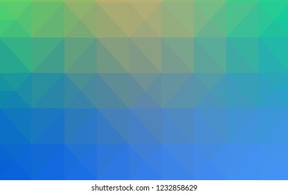 Light Blue, Green vector polygon abstract layout. Creative geometric illustration in Origami style with gradient. Brand new design for your business.