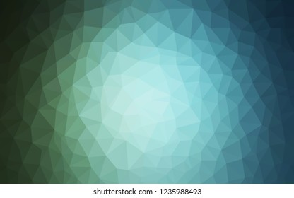 Light Blue, Green vector polygon abstract layout. Elegant bright polygonal illustration with gradient. Brand new design for your business.
