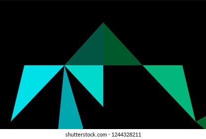 Light Blue, Green vector polygon abstract background. Geometric illustration in Origami style with gradient.  The completely new template can be used for your brand book.