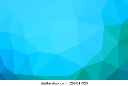 Light Blue, Green vector polygon abstract backdrop. Shining colored illustration in a Brand new style. The elegant pattern can be used as part of a brand book.