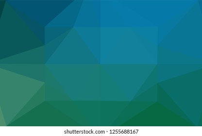 Light Blue, Green vector polygon abstract layout. Brand new colored illustration in blurry style with gradient. The completely new template can be used for your brand book.