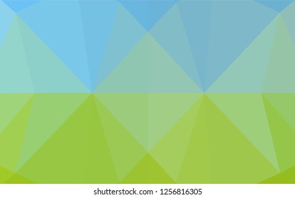 Light Blue, Green vector polygon abstract layout. A sample with polygonal shapes. A new texture for your design.